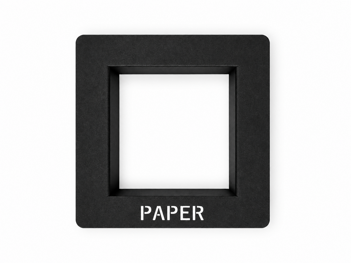 Black PAPER countertop waste chute frame