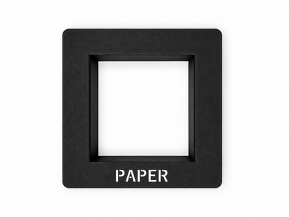 Black PAPER countertop waste chute frame